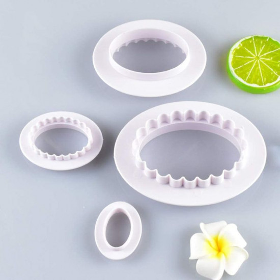 2 Sided Oval Fondant Cookie Cutter 2 sided oval fondant cookie cutter